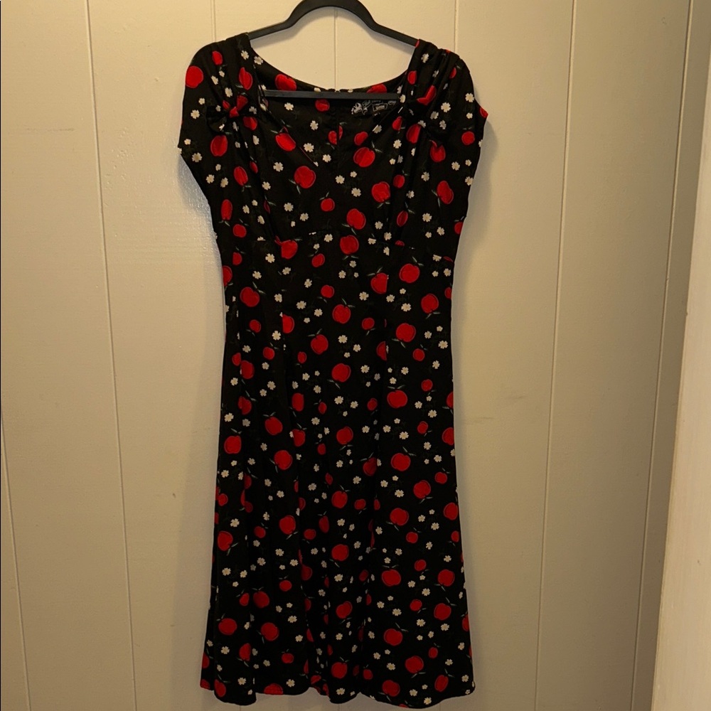 Hell Bunny midi Apple dress, size medium
